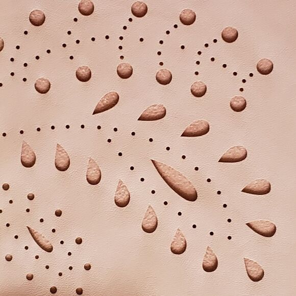 Marc New York Faux Leather Laser Cut LS Button Down Top SMALL - Picture 7 of 15